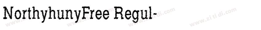 NorthyhunyFree Regul字体转换